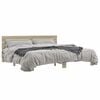 vidaXL Cadre de lit sans matelas ch&ecirc;ne sonoma 200x200 cm