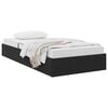 vidaXL Lit de Rangement avec matelas Noir 90 x 190 cm Velours