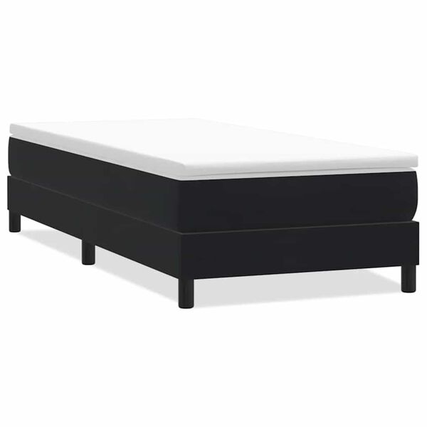 vidaXL Sommier à lattes de lit sans matelas noir 80x210 cm velours