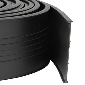 vidaXL Joint de porte de garage Noir 70 x 6 mm 4,5 m PVC