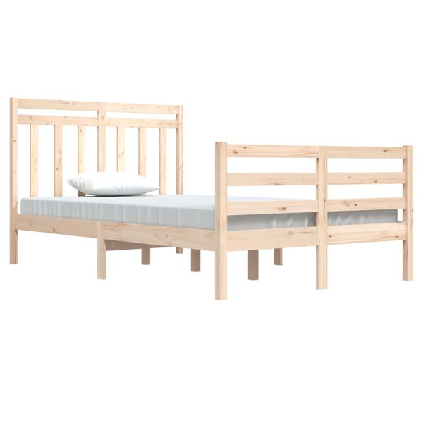 vidaXL Cadre de lit sans matelas 120x200 cm bois massif