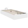 vidaXL Cadre de lit ottoman avec stockage Blanc 193 x 120 x 25 cm