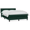 vidaXL Sommier &agrave; lattes de lit et matelas vert fonc&eacute; 160x220cm velours