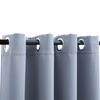 vidaXL Rideaux occultants avec anneaux en m&eacute;tal 2 pcs Gris 140x245 cm
