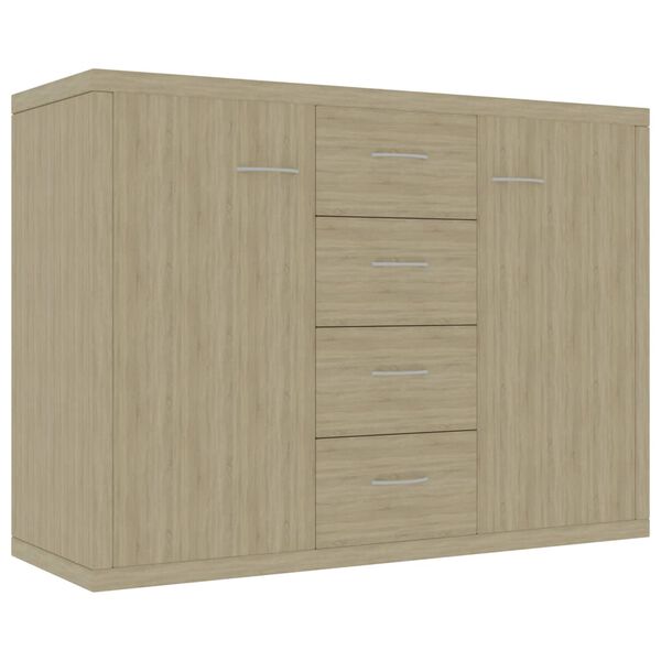 vidaXL Buffet Chêne sonoma 88x30x65 cm Bois d'ingénierie