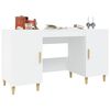 vidaXL Bureau Blanc 140x50x75 cm Bois d'ingénierie