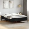 vidaXL Cadre de lit sans matelas noir 135x190 cm