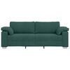 vidaXL Canap&eacute; Vert fonc&eacute; 219 x 77 x 82 cm tissu