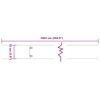 vidaXL Bordures de pelouse 10 pcs 15x103 cm acier corten flexible