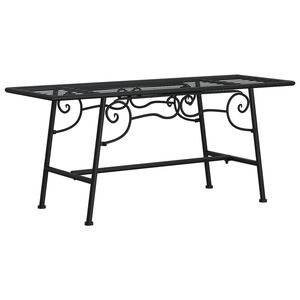 vidaXL Banc tour d'arbre 110 cm Noir Acier