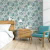 DUTCH WALLCOVERINGS Papier peint Krisha Blanc et bleu