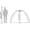 vidaXL Tente de plage 2 personnes gris lib&eacute;ration rapide imperm&eacute;able