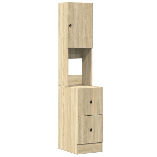 vidaXL Armoire de cuisine ch&ecirc;ne sonoma 35x50x180 cm bois d'ing&eacute;nierie