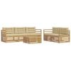 vidaXL Ensemble de canap&eacute;s d'ext&eacute;rieur 6 pc Blanc et Beige
