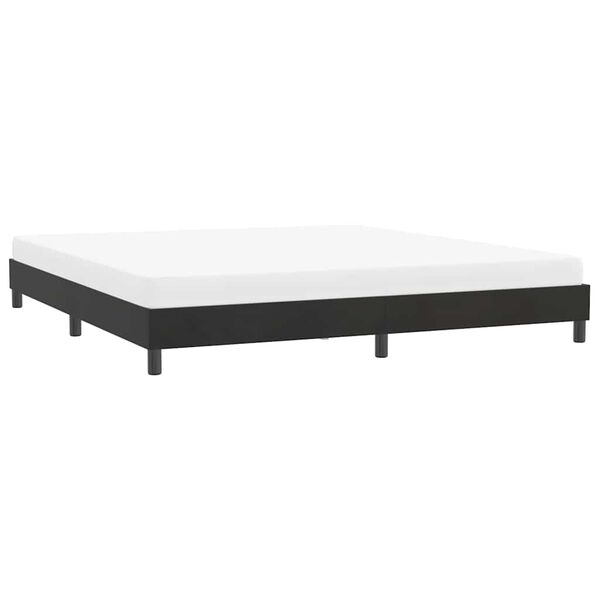 vidaXL Cadre de lit sans matelas noir 180x210 cm velours