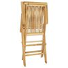 vidaXL Ensemble à manger d'extérieur 5pcs Bois solide de teck