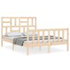 vidaXL Cadre de lit sans matelas bois de pin massif