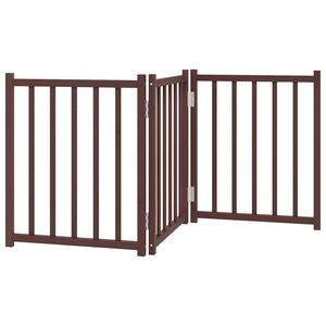 vidaXL Barri&egrave;re pour chien pliable 3 panneaux 150 cm bois sapin massif