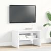 vidaXL Meuble TV blanc 60x40x40 cm bois d'ing&eacute;nierie