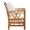 vidaXL Chaises de jardin avec coussins lot de 2 Bois d'acacia massif
