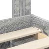 vidaXL Cadre de lit Gris Sonoma 90 x 200 cm Bois de pin massif