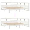 vidaXL Lit biblioth&egrave;que sans matelas blanc 180x200 cm bois pin massif