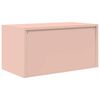 vidaXL Armoire de rangement Rose 80 x 40 x 40 cm Acier