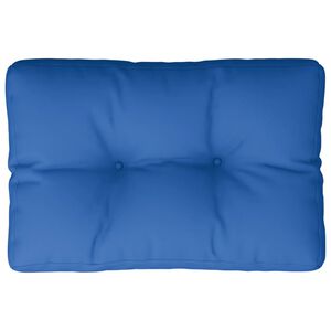 vidaXL Coussin de palette bleu royal 60x40x12 cm tissu