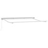 vidaXL Cadre d'auvent R&eacute;glable Blanc 3,5 x 2 m Acier