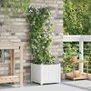 vidaXL Cache-pot de jardin Blanc 40 x 40 x 142 cm Plastique