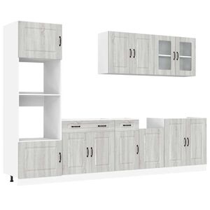 vidaXL Ensemble d'armoires de cuisine 7 pcs Kalmar bois d'ing&eacute;nierie