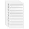 vidaXL Portes d'armoire &agrave; persiennes 4pcs blanc 99,3x59,4cm pin massif