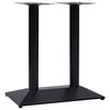 vidaXL Pied de table de bistro noir 70x40x72 cm fonte
