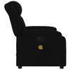 vidaXL Fauteuil de massage inclinable &eacute;lectrique Noir Tissu
