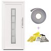 vidaXL Porte Frontale Blanc 88 x 200 cm PVC