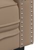 vidaXL Ensemble de canapé Chesterfield 2 pcs cappuccino similicuir