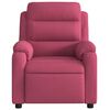 vidaXL Fauteuil inclinable &eacute;lectrique rouge bordeaux velours