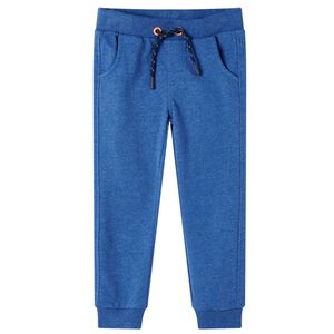 Pantalon de surv&ecirc;tement pour enfants bleu fonc&eacute; 104