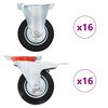 vidaXL 32 pcs Roulettes 100 mm