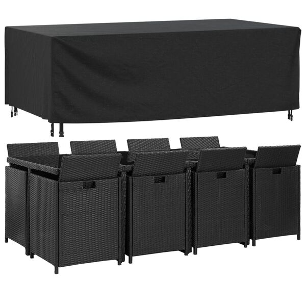 vidaXL Housse de salon de jardin noir 229x113x73 cm imperm&eacute;able 420D