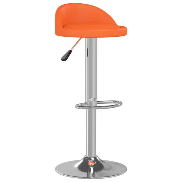 vidaXL Tabouret de bar Orange Similicuir