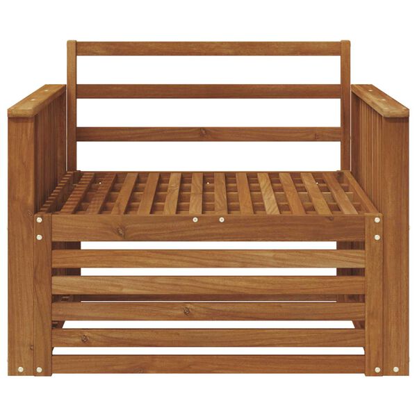 vidaXL 2 Pi&egrave;ce Canap&eacute; avec Accoudoirs Bois d'Acacia Massif Naturel