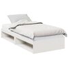 vidaXL Lit de jour avec matelas blanc 80x200 cm bois de pin massif