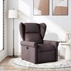 vidaXL Fauteuil inclinable Marron fonc&eacute; Tissu