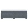 vidaXL Sommier &agrave; lattes de lit et matelas Gris fonc&eacute; 80x200 cm Velours