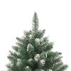 vidaXL Sapin de Noël artificiel avec support 210 cm PVC