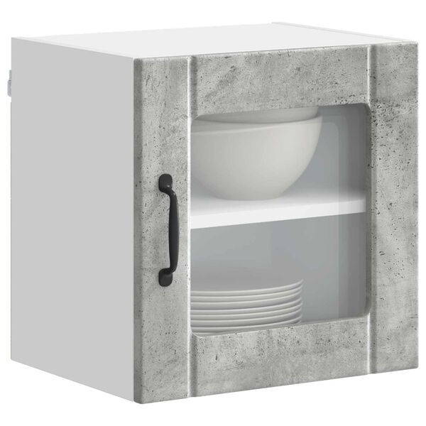 vidaXL Armoire de cuisine Lucca Gris b&eacute;ton 40 x 31 x 40 cm