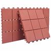 vidaXL Carreau de terrasse 10 pcs Rouge 30,5 x 30,5 x 2,2 cm