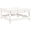 vidaXL Repose-pied de jardin blanc bois de pin massif