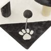 vidaXL Arbre &agrave; chat avec griffoirs en sisal Gris fonc&eacute; et blanc 120 cm